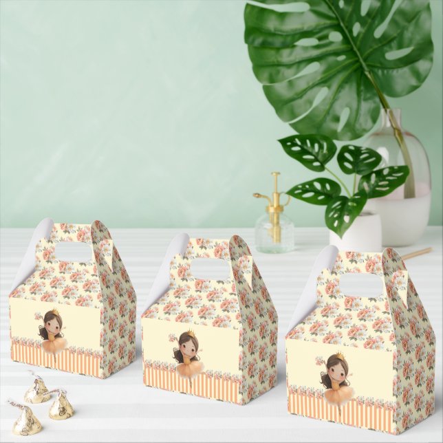 Orange Little Princess Ball Favour Box (Multiple)