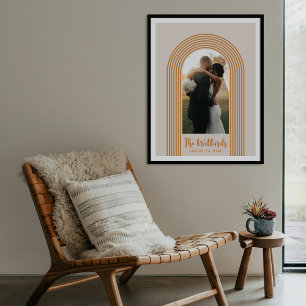 Orange Lombard Lines Arch Custom Photo Art Print