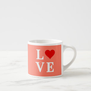 Orange LOVE Modern Stylish Espresso Cup