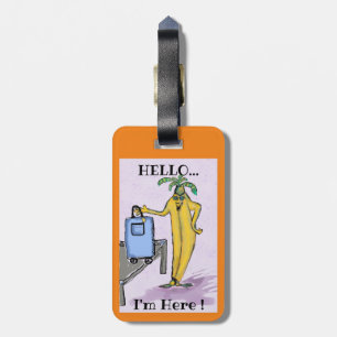 Orange Luggage Tag