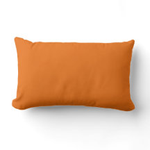 Orange Lumbar Pillow 13" x 21"