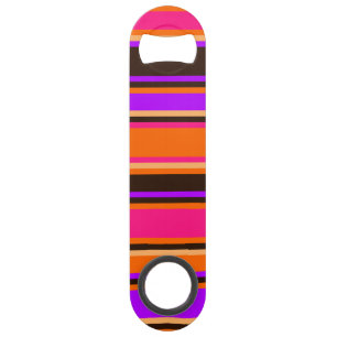 Orange, Magenta, & Purple Striped Opener