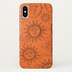 Orange Magic Vintage Celestial Sun Moon Stars Case-Mate iPhone Case