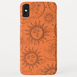 Orange Magic Vintage Celestial Sun Moon Stars Case-Mate iPhone Case