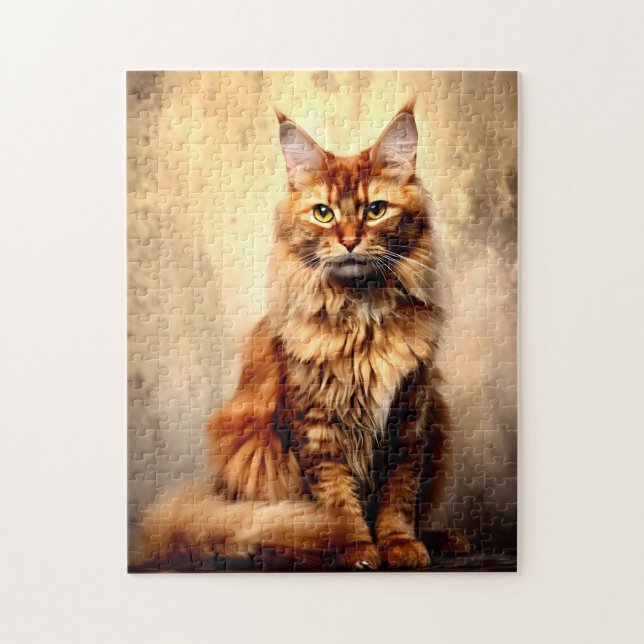 Orange Maine Coon Jigsaw Puzzle (Vertical)