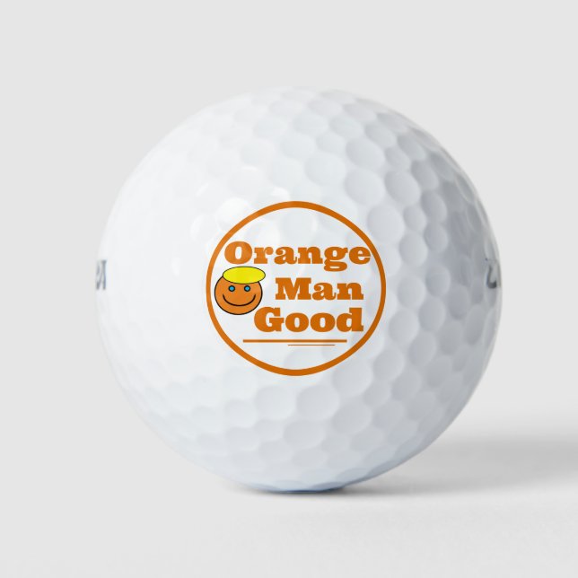 Orange Man GOOD   Golf Balls (Front)