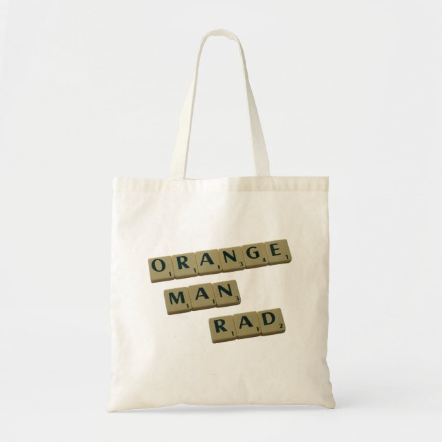 Orange Man Rad Tote Bag (Front)