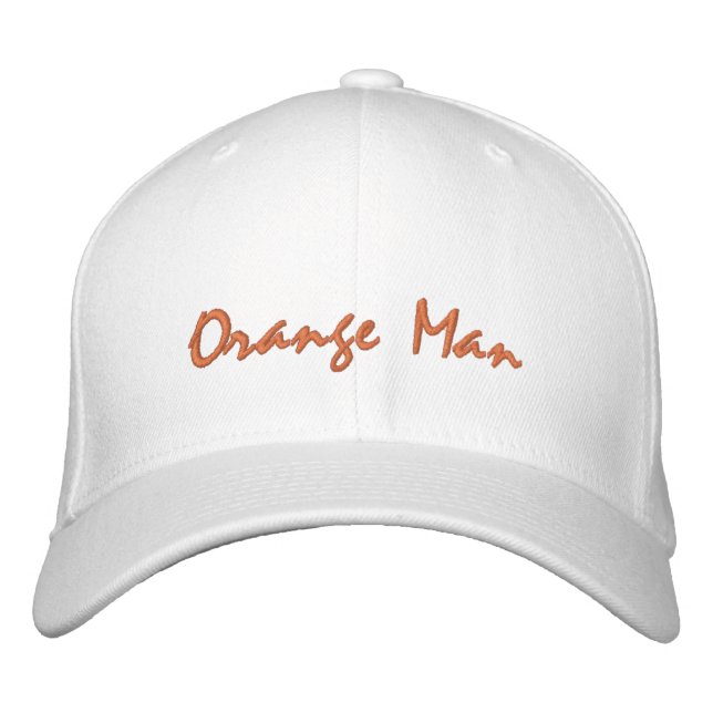 Orange Man Trump Embroidered Hat (Front)
