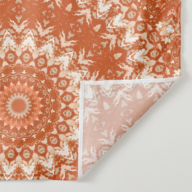 Orange mandala. tapestry (Detail)