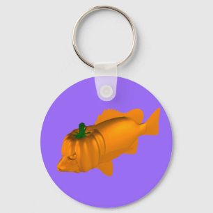 Orange Mangrove Jack Key Ring