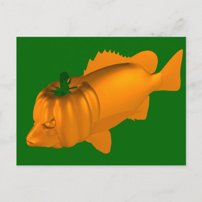 Orange Mangrove Jack Postcard (Front)