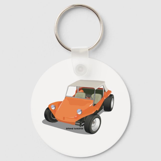 Orange Manx Only Key Ring (Front)