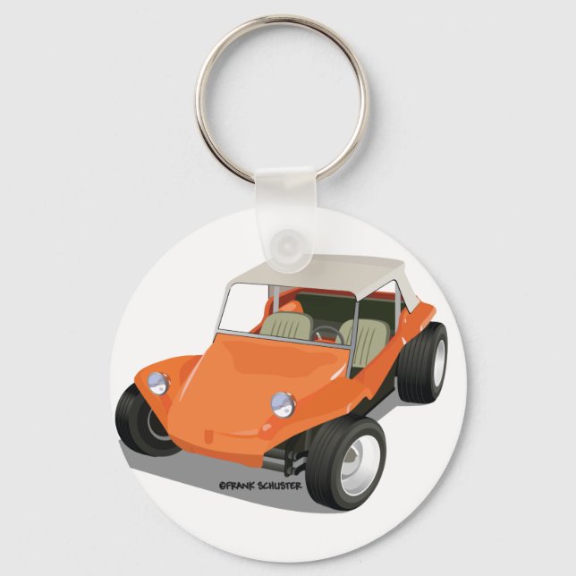 Orange Manx Only Key Ring (Front)