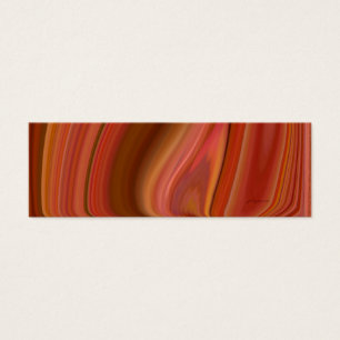 orange marble bookmark
