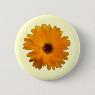 Orange Marigold Button