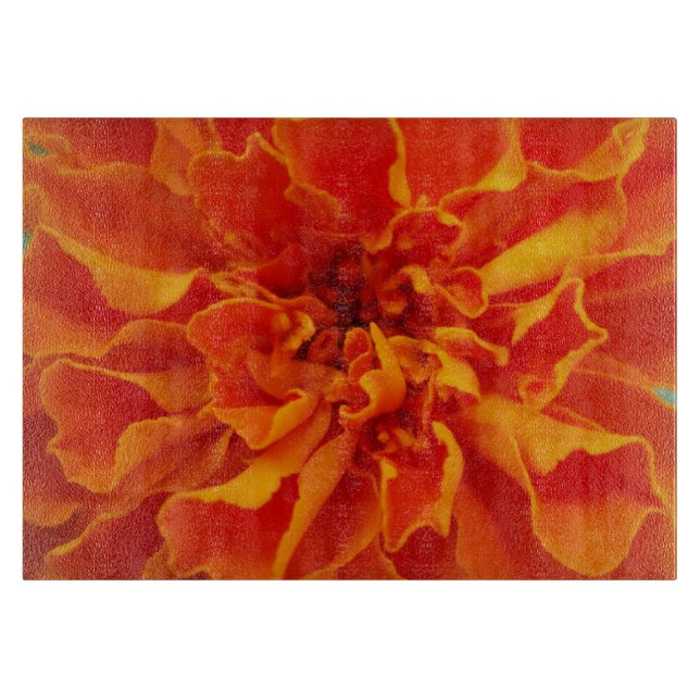 Orange Marigold Cutting Board (Front)