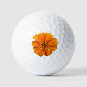 Orange Marigold Flower Golf Balls