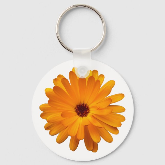 Orange Marigold Key Ring (Front)
