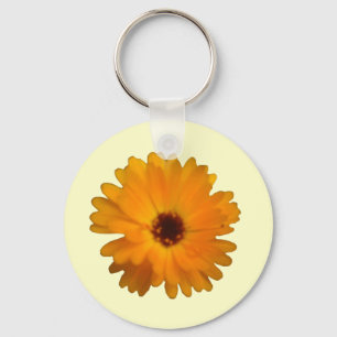 Orange Marigold Keychain