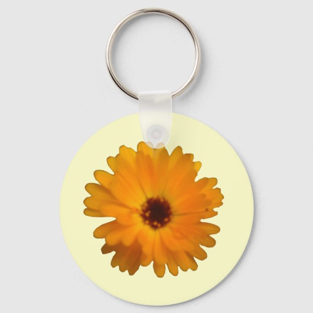 Orange Marigold Keychain (Front)