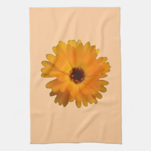 Orange Marigold Kitchen Towel