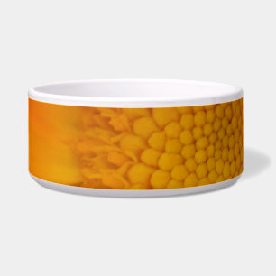 Orange Marigold Macro Dog Bowl