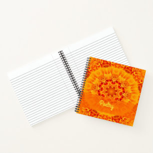 Orange Marigold Mandala Notebook