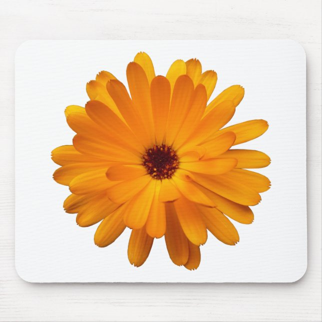 Orange Marigold Mouse Pad (Front)