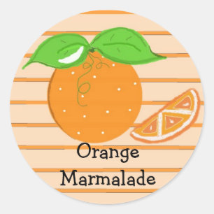 Orange Marmalade Classic Round Sticker