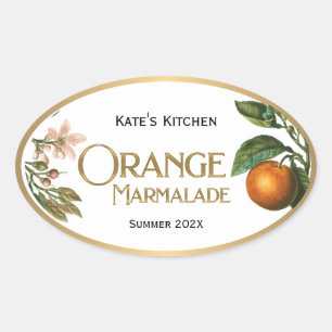 Orange Marmalade Jelly Label Vintage