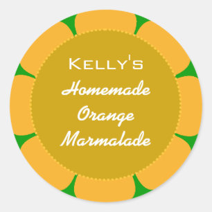 Orange marmalade label