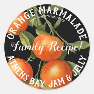 Orange Marmalade Product Business Label