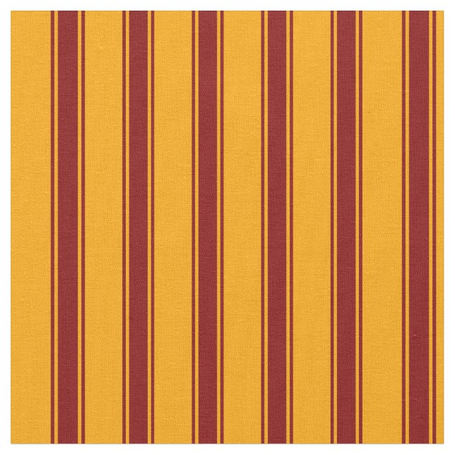 Orange & Maroon Lines Pattern Fabric (Close Up)