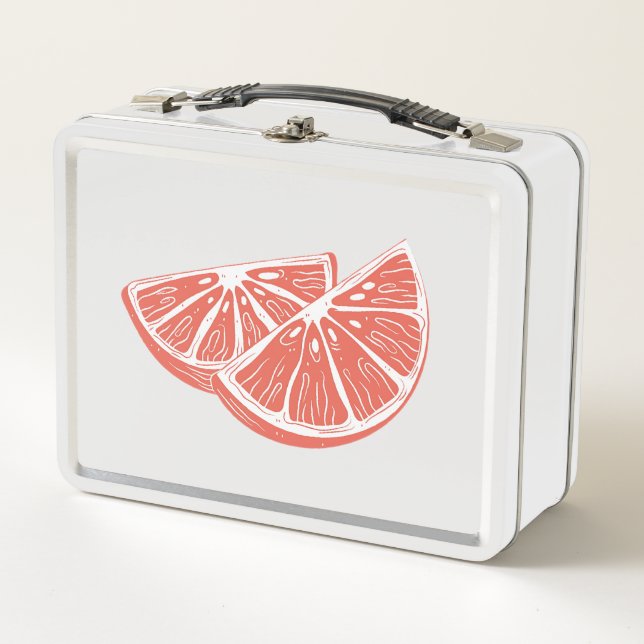 Orange Metal Lunch Box (Front)