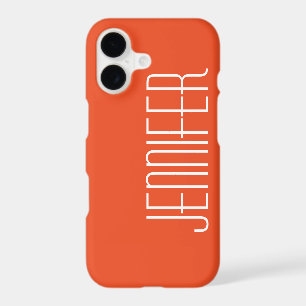 Orange, Minimalist, Giant Jumbo Name,