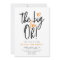 Orange modern 40th birthday party typography