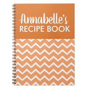 Orange Modern Family Cooking Recipe Book