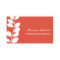 Orange Modern Foliage Calling Cards