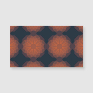 Orange, modern geometric flower abstraction