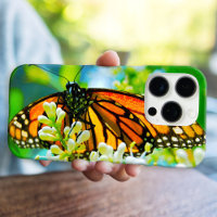 Orange monarch butterfly photo modern bold simple