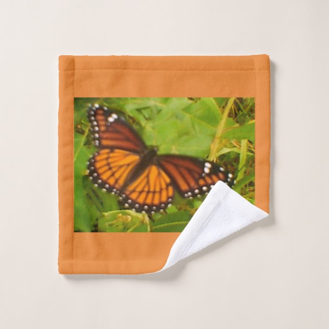 Orange Monarch Wash Cloth (Wash Cloth)