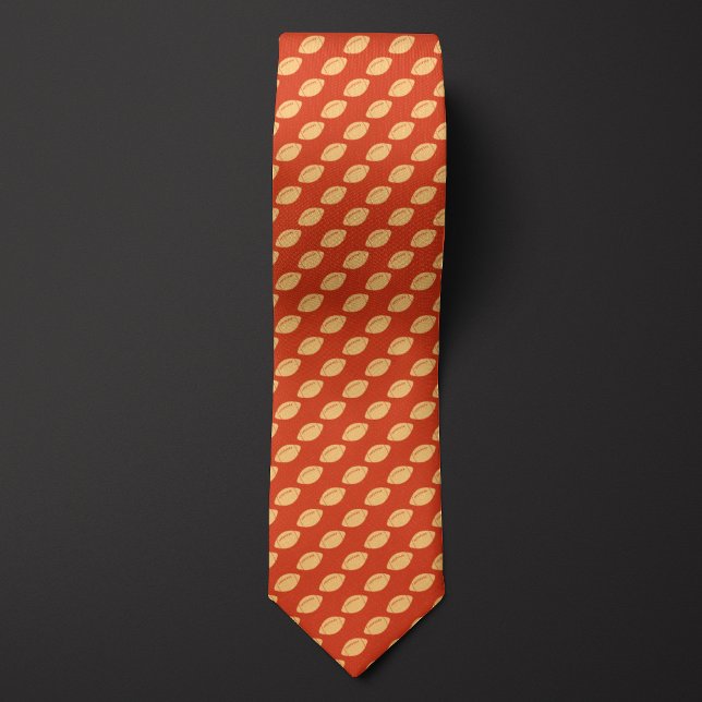 Orange Monochromatic Football Tie (Creator Uploaded)