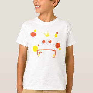 Orange Monster Face Clothing T-Shirt
