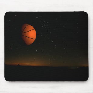 Orange Moon Mouse Pad