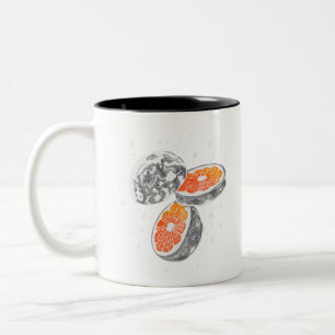 Orange Moon Two-Tone Coffee Mug