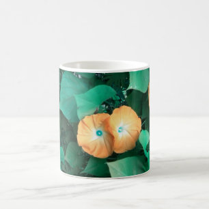 Orange Morning Glories Mug
