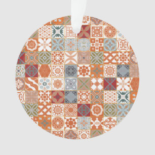 Orange Moroccan tile Ornament