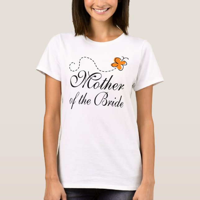 Orange Mother Of The Bride T-Shirt (Front)