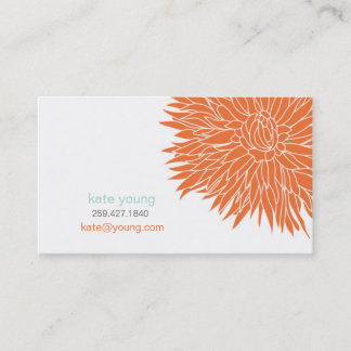 Orange Mum Calling Card