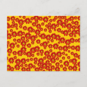 Orange Mums Postcard